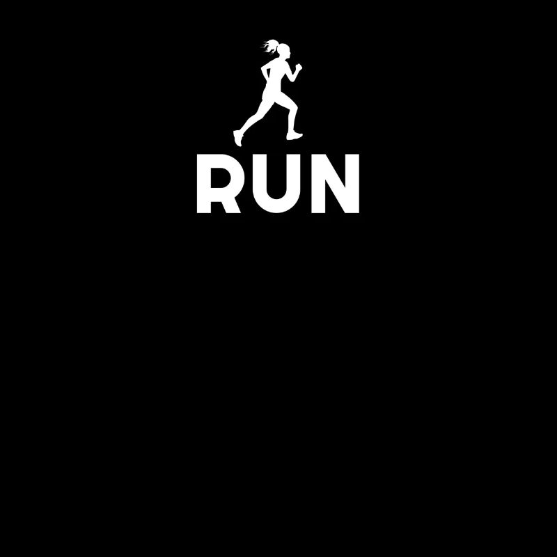 Runner Silhouette mit RUN