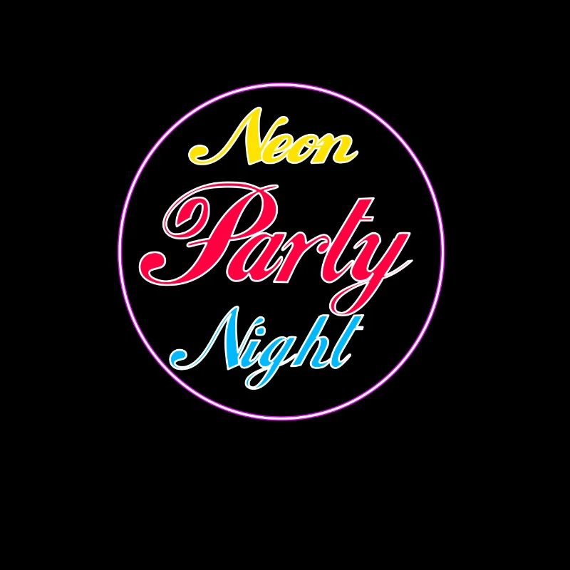 Neon party UV night shirt for celebrating as a gift
