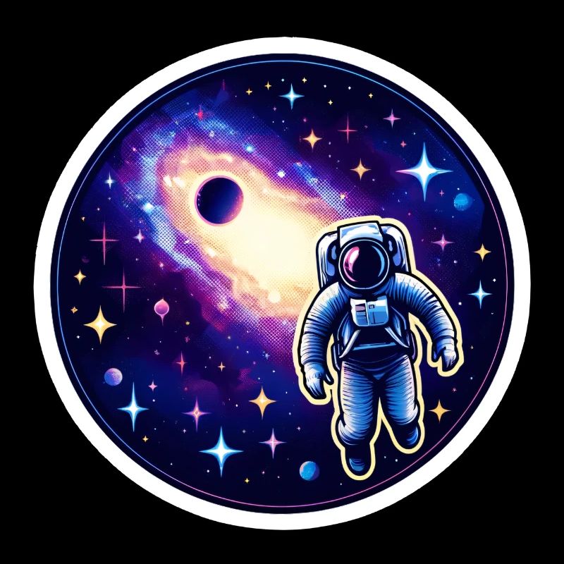 Astronaut in the infinite expanses