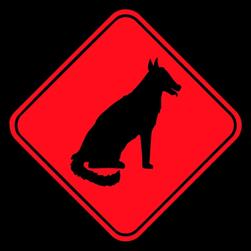 Chien Avertissement Avertissement Note Symbole de danger