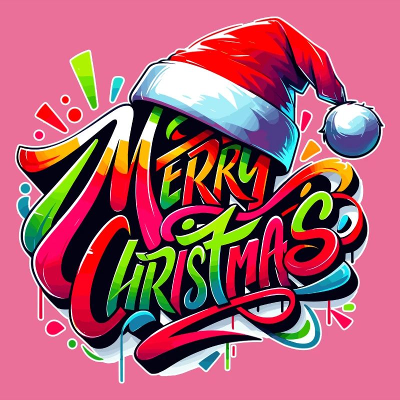 Joyeux Noël Graffiti Sil