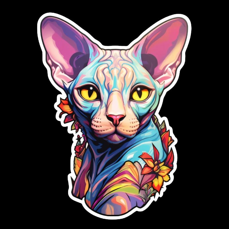 Tête de chat Sphynx