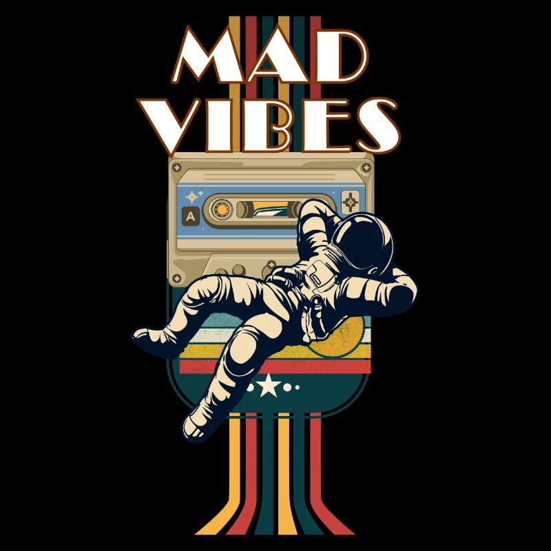 Cool Retro Vibes Astronaut