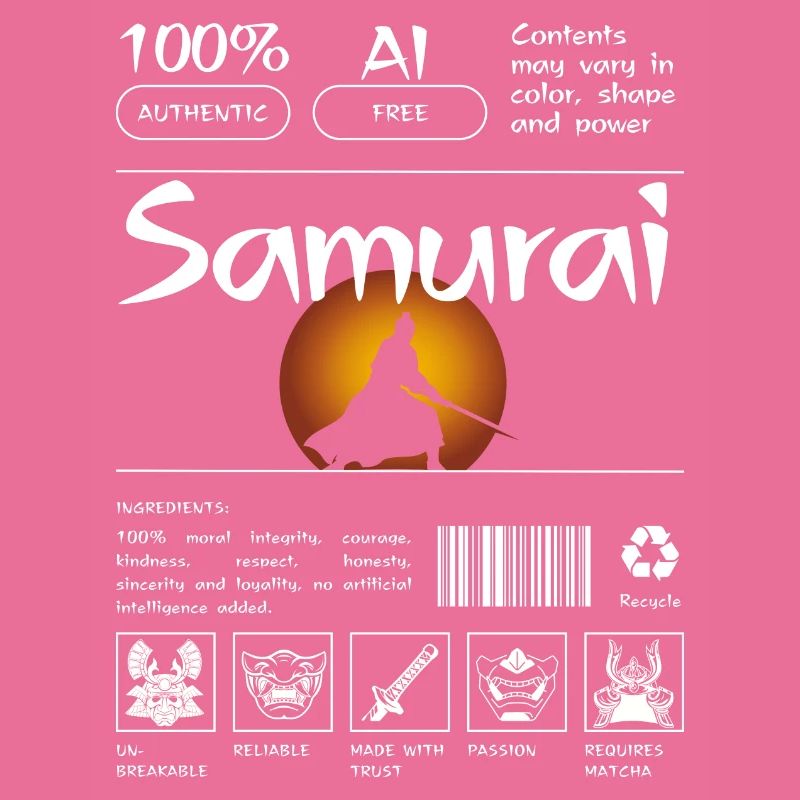 Samouraï devant le coucher du soleil