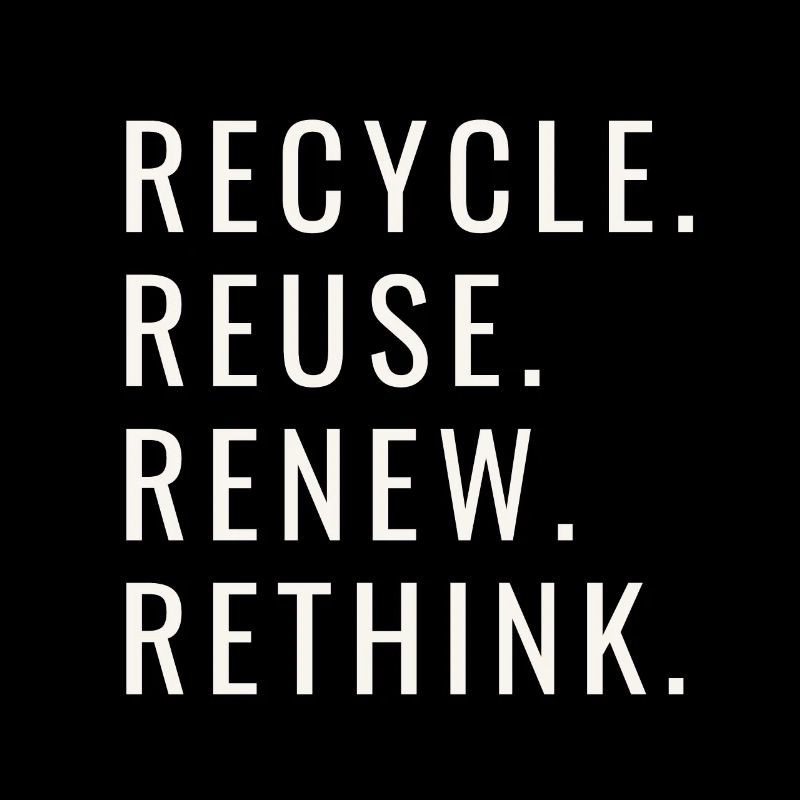 Recycle Réutiliser Renew Rethink Wind Turbine - Wind
