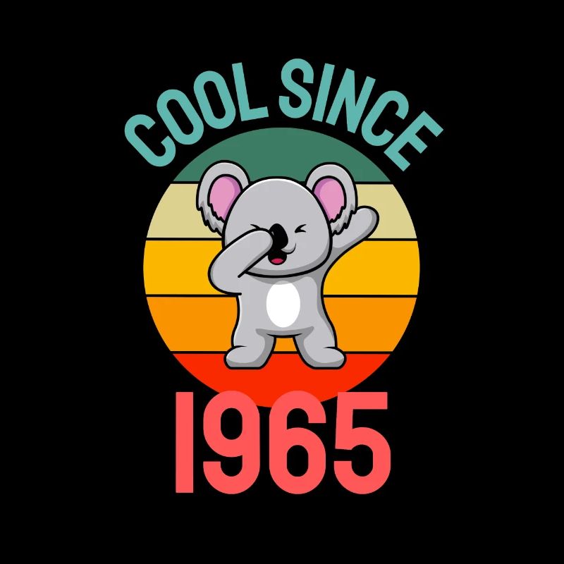 Cool seit 1965 Retro Dabbing Koala 57. Geburtstag