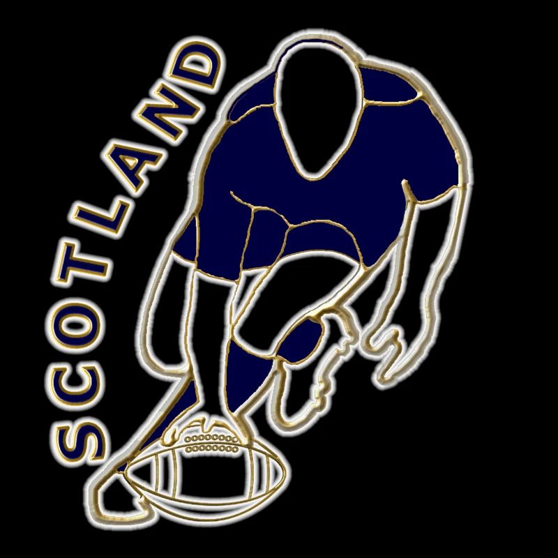 Scotland Rugby Player Team Style