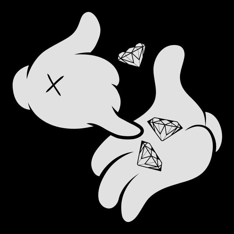 Comic Hands Diamonds