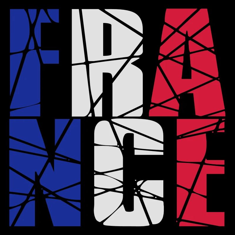 motif éclats brisés larmes lignes 3 couleurs franc