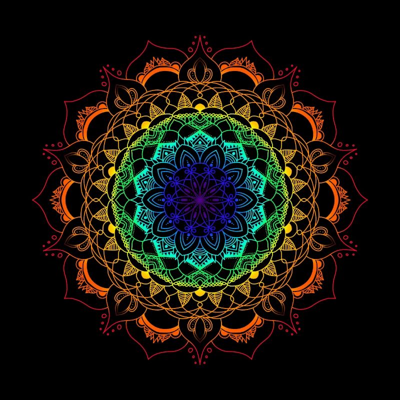 Regenbogen-Mandala