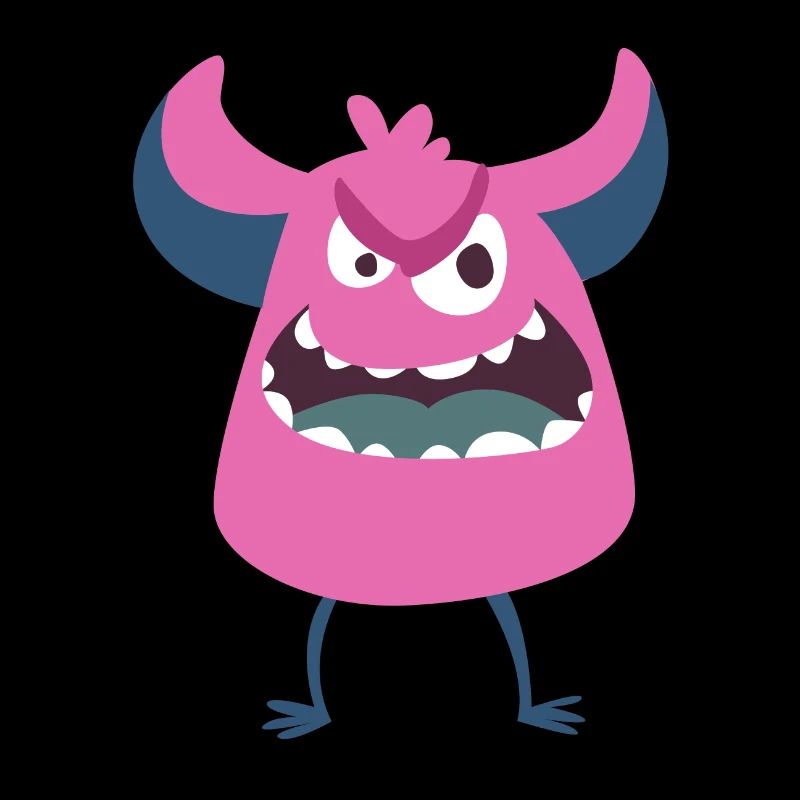 Pink Scaring Monster