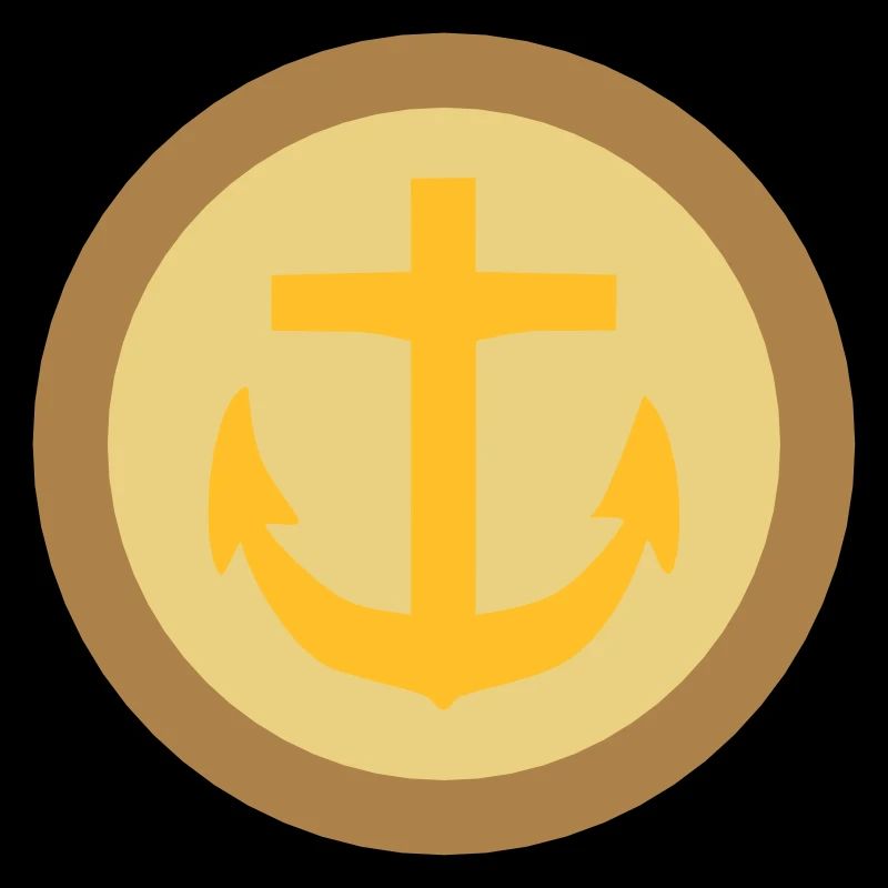 Bouton Marine Ancre Clapet