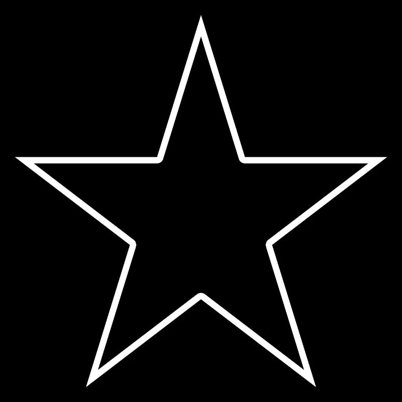 White contour star