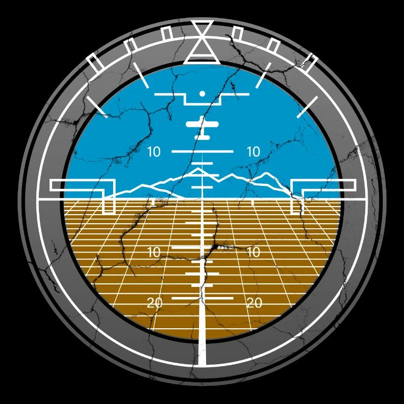 Flugzeug Instrument Pilot Flieger Vintage
