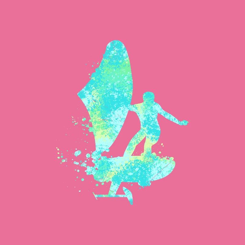 Double Exposure Wing Foiling Hydrofoiling Gift