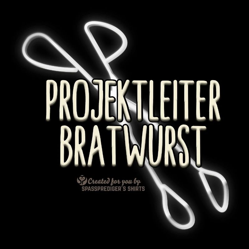 Grill T-Shirt Projektleiter Bratwurst Grillzange