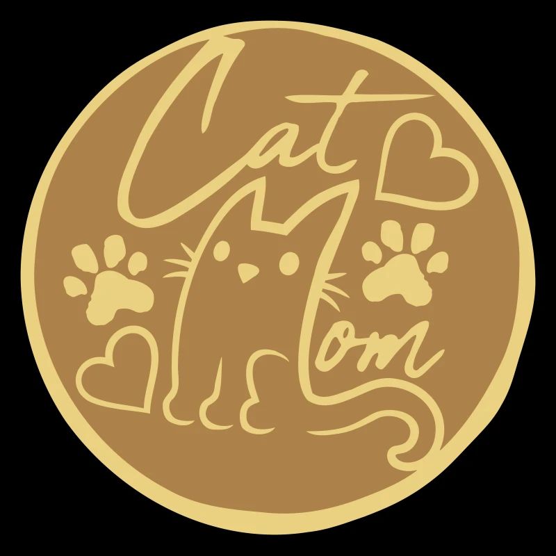 Logo rond Cat Mom