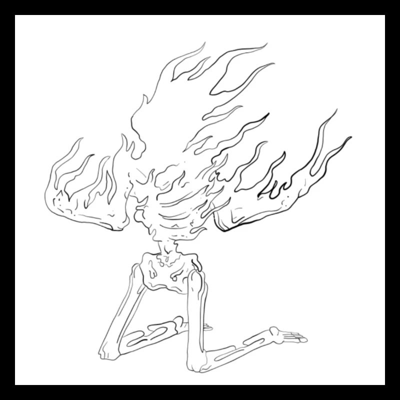 Mann in flammen