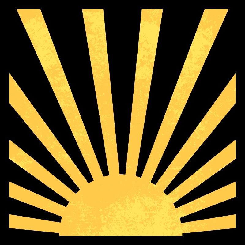 Minimalist Retro Summer Sun Rays