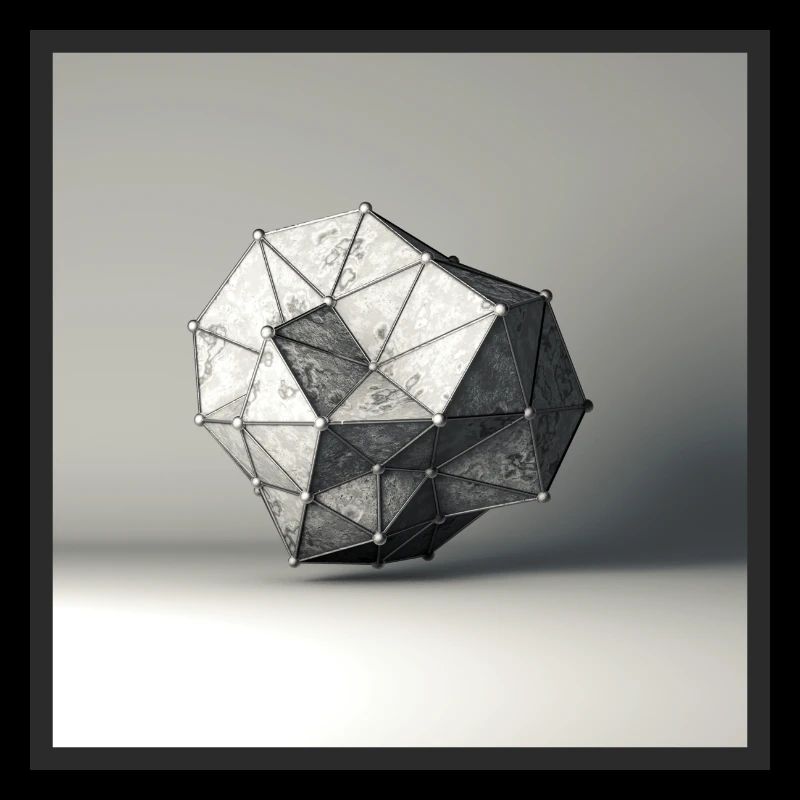 Marbled 3D structure