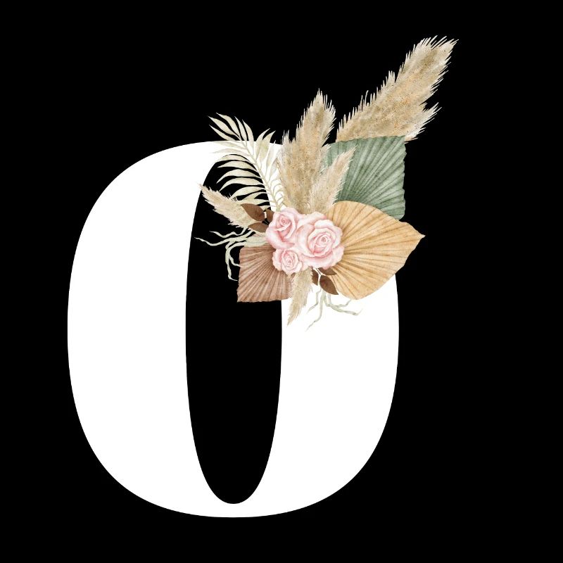 Buchstabe O Blumen