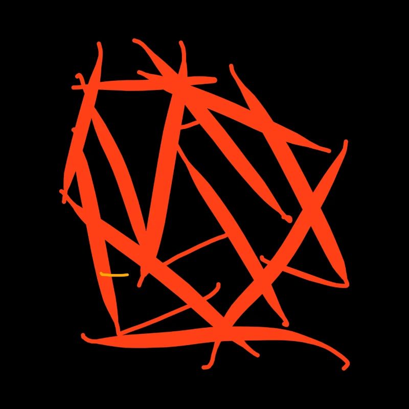 Red abstract cube