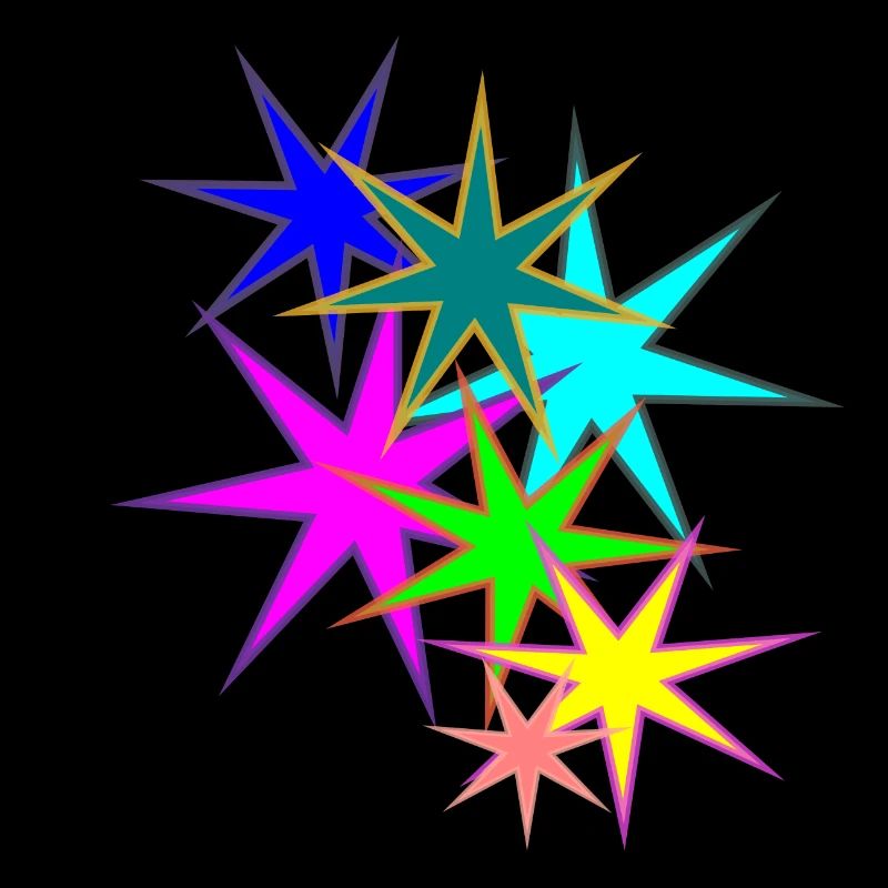 bunte Sterne