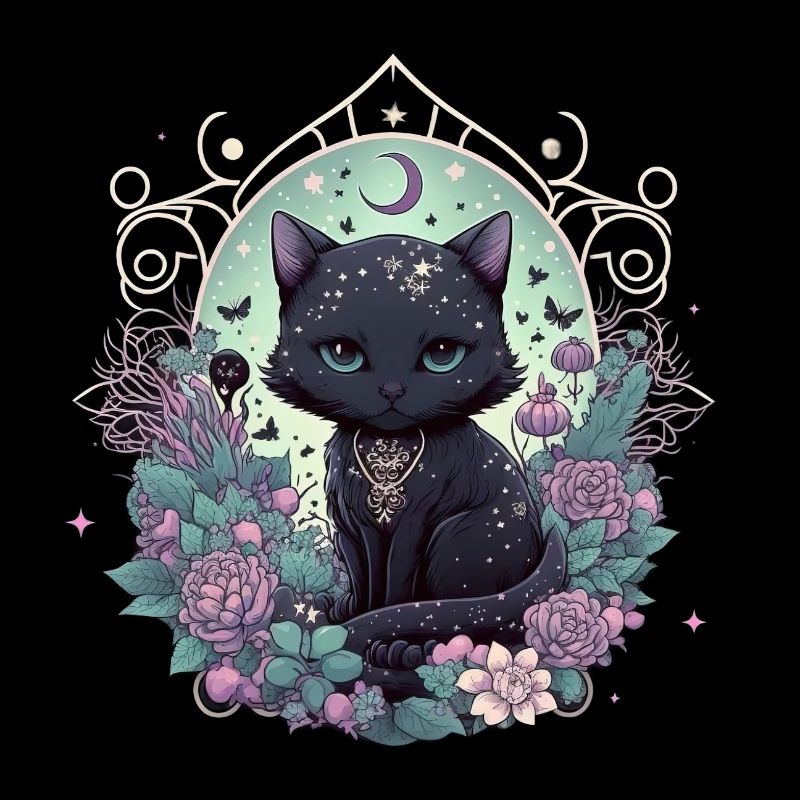 Kawaii Style - Chat sorcière