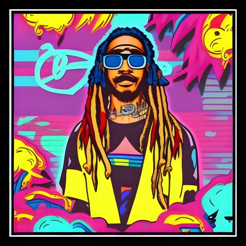 Retrowave rastaman