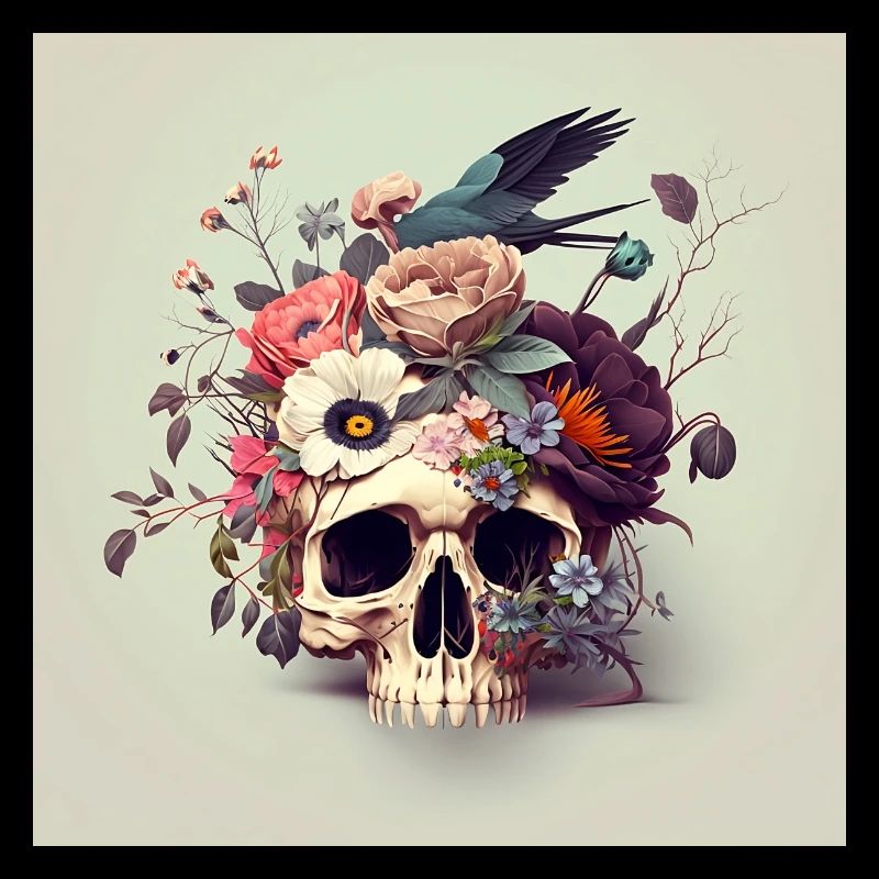 Crane fleuri