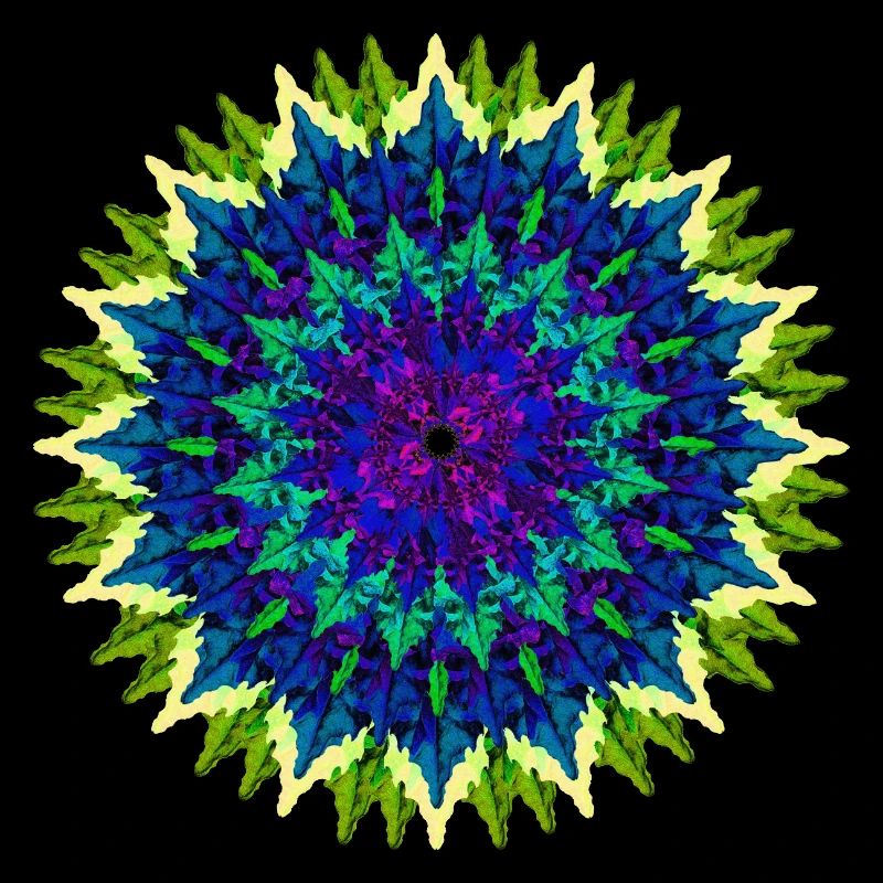 Mandala (yellow-green)