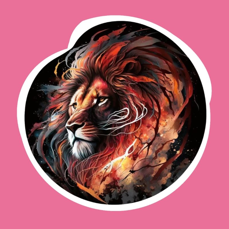 lion palette de feu