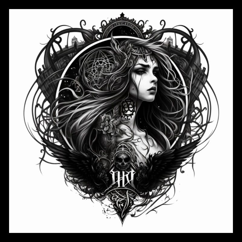 Femme fatale tattoo style