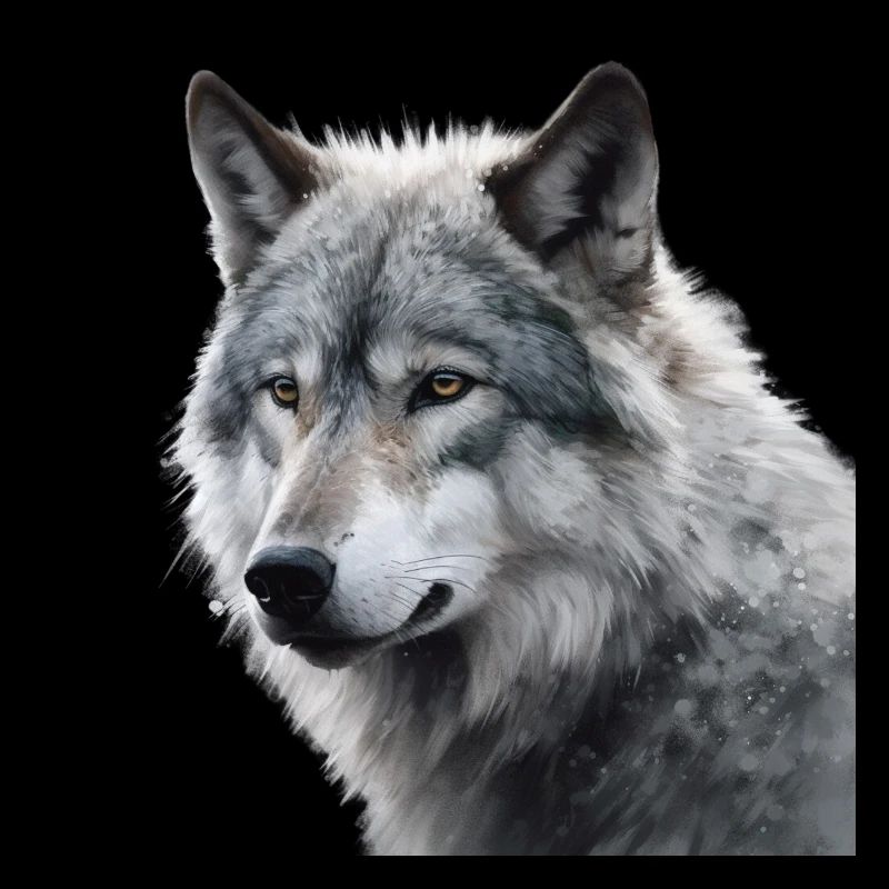 Wolf grau Natur Portrait eines grauen Wolfes Wild