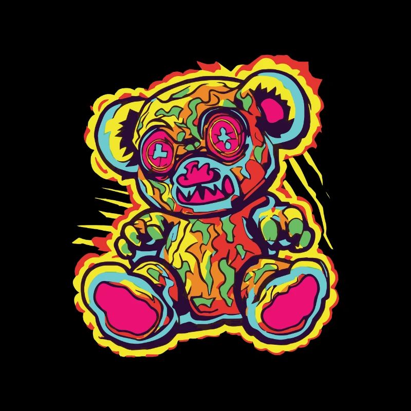 Horror Gruselbären Halloween Verfluchter Teddy