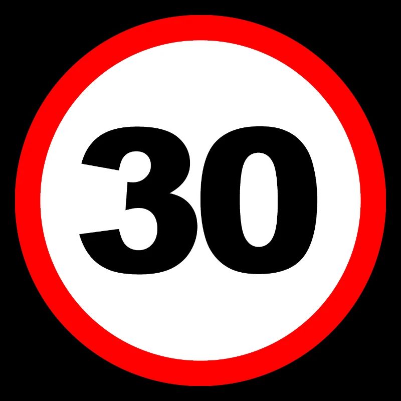 30/ Geschwindigkeit Design/ Schild Design