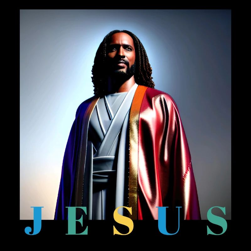 Regenbogen-Jesus-Porträt