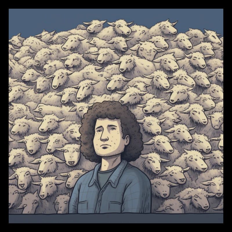 Lustighausen - Comic style sheep counting