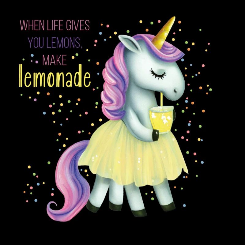Einhorn mit Limonade