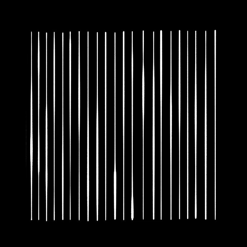 Lignes blanches verticales