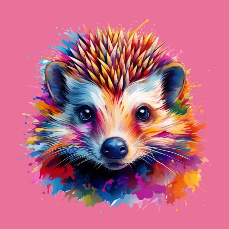 Hérisson coloré