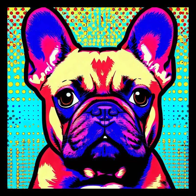 Bouledogue français Pop Art