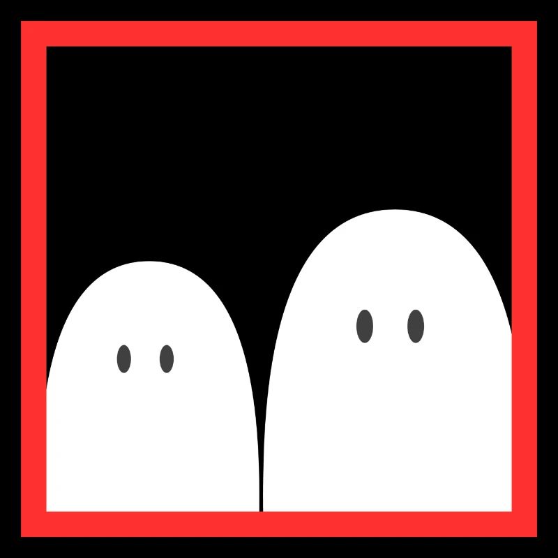Ghost in a red frame