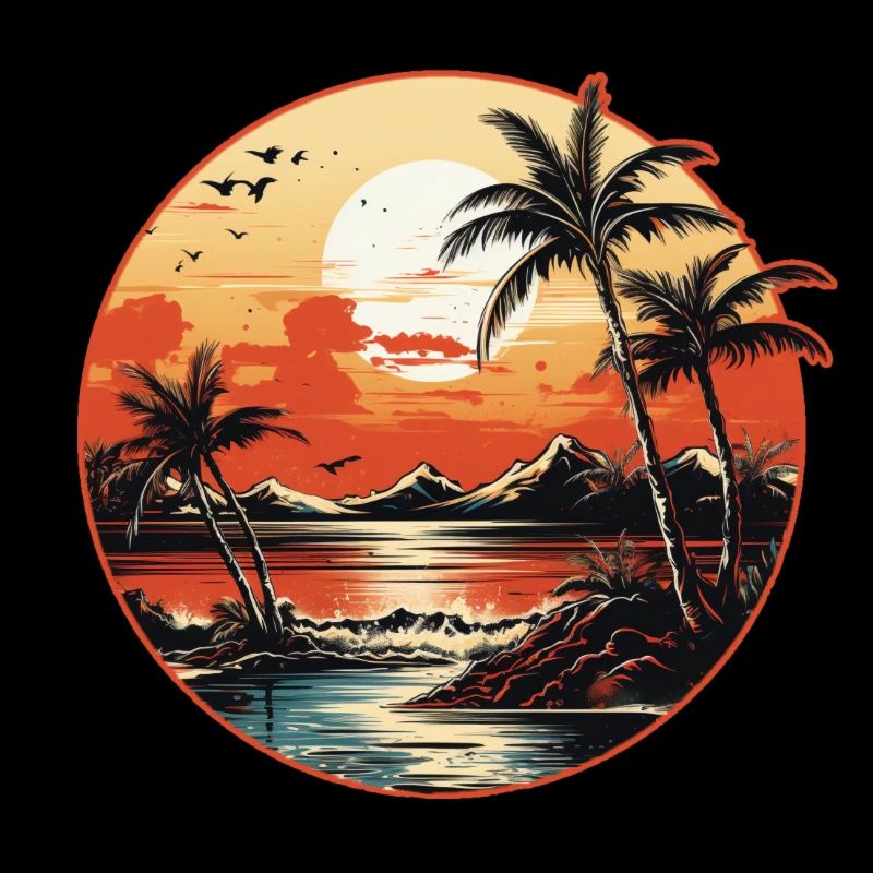 Retro PalmTree, Sundowner
