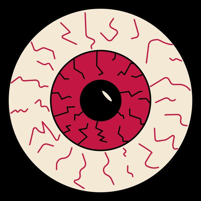 Halloween-blutunterlaufenes Auge