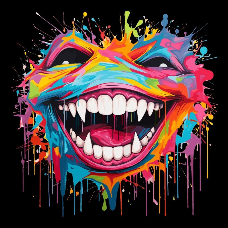verrücktes Lachen