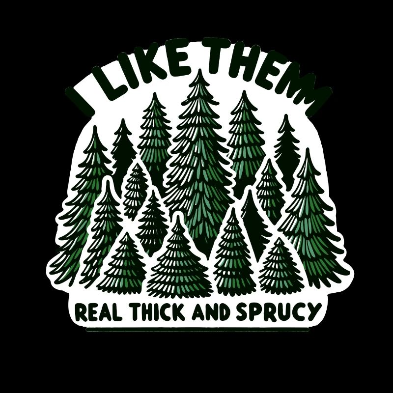 Forêt de sapins festive