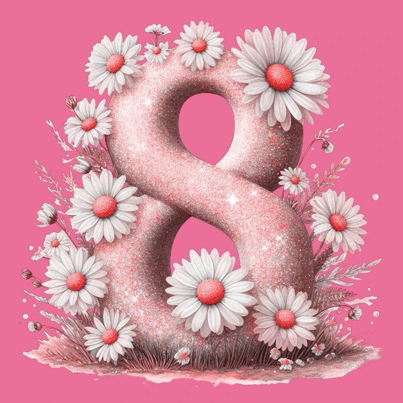 Nr. 8 eit digitale Hintergrundnummer Vektorzeichen Tal