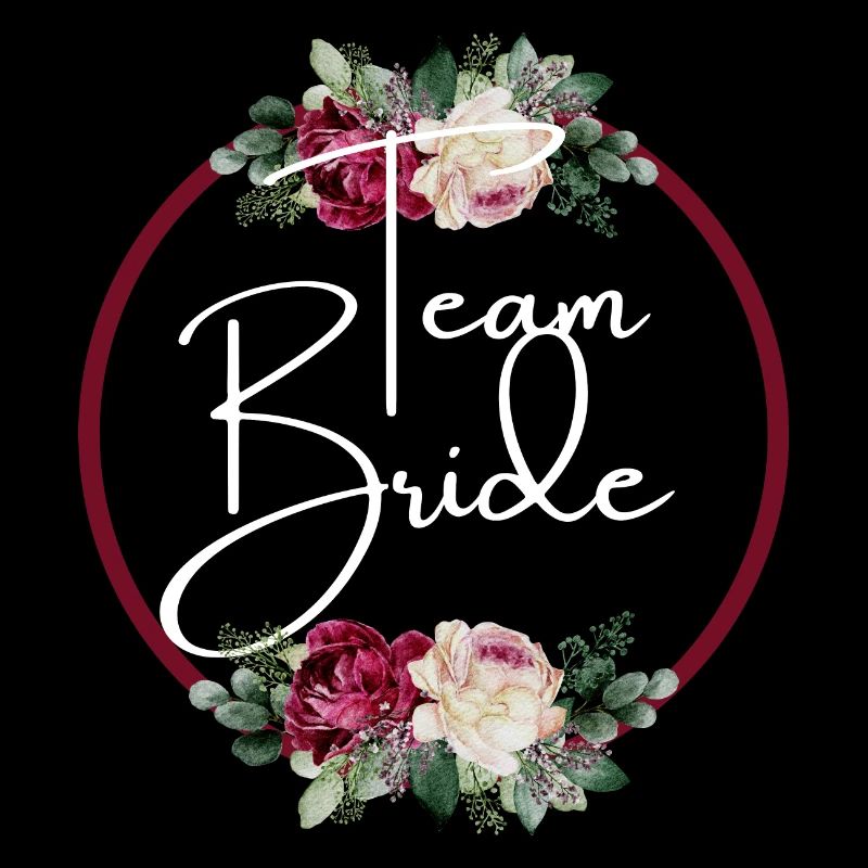 Team bride floral -tshirt assorti
