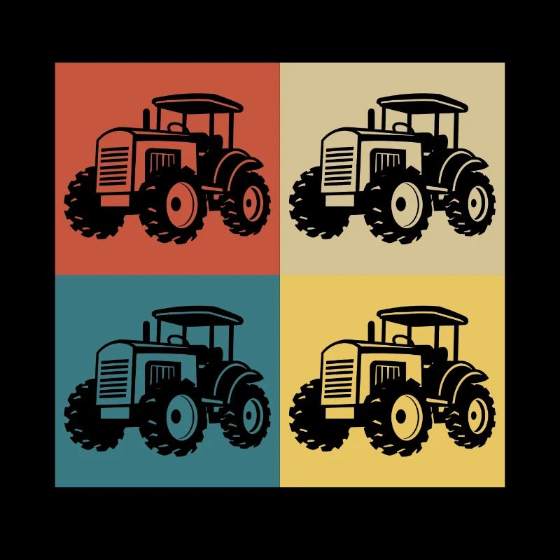 Retro Vintage Tractor